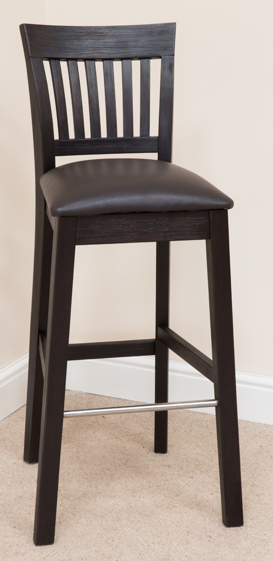 Bar Stool 318, Solid Oak, Beige Fabric - bar stools, bar stool, wooden stools, wooden bar stools, breakfast bar stools, kitchen bar stools